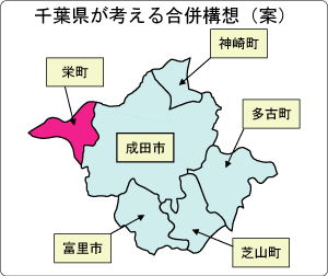 県が今回示された合併構想（案）