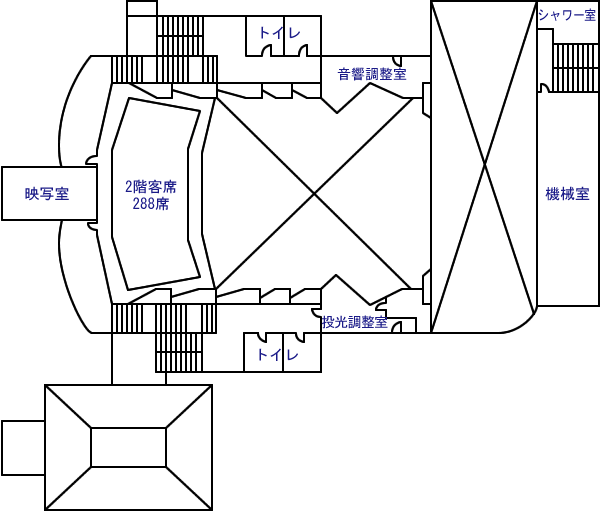 文化ホール2階平面図