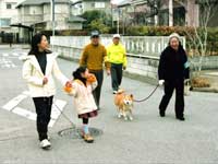 竜角寺台自治会「防災防犯部」防犯パトロールの様子